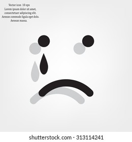 Face sign icon, vector illustration. Flat design style