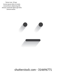 Face sign icon, vector illustration. Flat design style