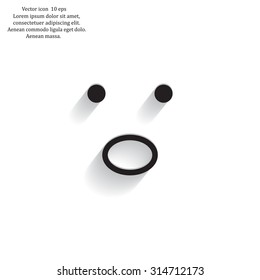 Face sign icon, vector illustration. Flat design style
