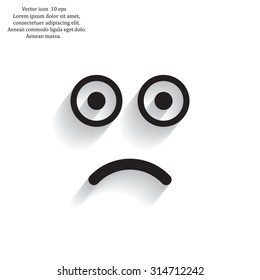 Face sign icon, vector illustration. Flat design style