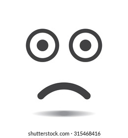 Face sign icon, vector illustration. Flat design style