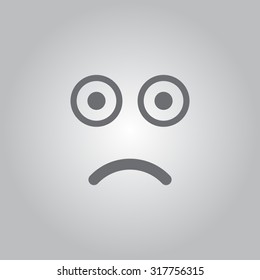 Face sign icon, vector illustration. Flat design style