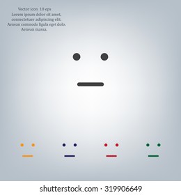 Face sign icon, vector illustration. Flat design style