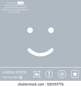 Face sign icon, vector illustration. Flat design style