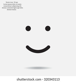 Face sign icon, vector illustration. Flat design style