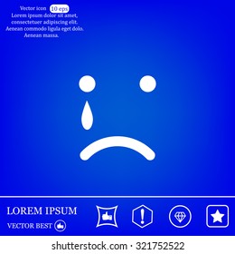 Face sign icon, vector illustration. Flat design style