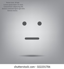 Face sign icon, vector illustration. Flat design style