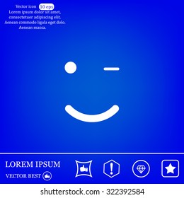 Face sign icon, vector illustration. Flat design style