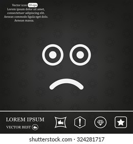 Face sign icon, vector illustration. Flat design style