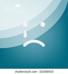 Face sign icon, vector illustration. Flat design style