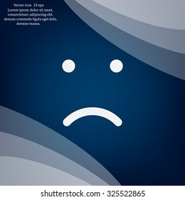 Face sign icon, vector illustration. Flat design style