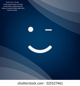 Face sign icon, vector illustration. Flat design style