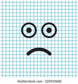 Face sign icon, vector illustration. Flat design style