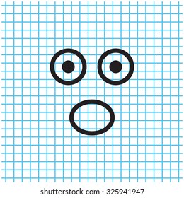 Face sign icon, vector illustration. Flat design style