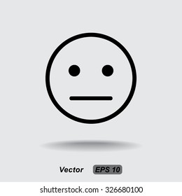Face sign icon, vector illustration. Flat design style 