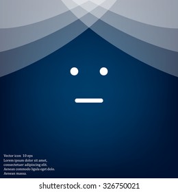 Face sign icon, vector illustration. Flat design style