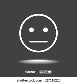 Face sign icon, vector illustration. Flat design style 