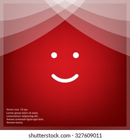 Face sign icon, vector illustration. Flat design style