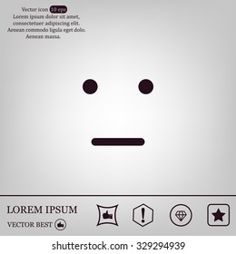Face sign icon, vector illustration. Flat design style