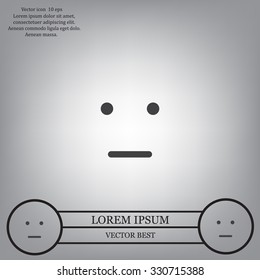 Face sign icon, vector illustration. Flat design style