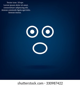 Face sign icon, vector illustration. Flat design style