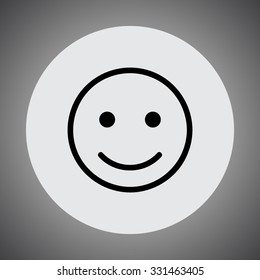 Face sign icon, vector illustration. Flat design style 