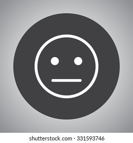 Face sign icon, vector illustration. Flat design style 