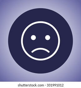 Face sign icon, vector illustration. Flat design style 