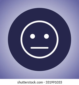 Face sign icon, vector illustration. Flat design style 