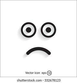 Face sign icon, vector illustration. Flat design style