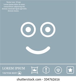 Face sign icon, vector illustration. Flat design style