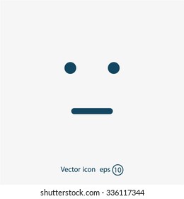 Face sign icon, vector illustration. Flat design style