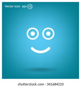 Face sign icon, vector illustration. Flat design style
