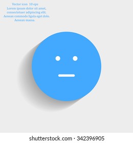 Face sign icon, vector illustration. Flat design style
