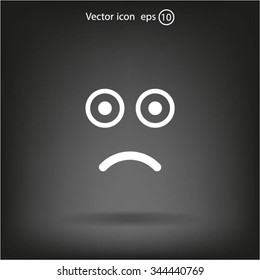 Face sign icon, vector illustration. Flat design style
