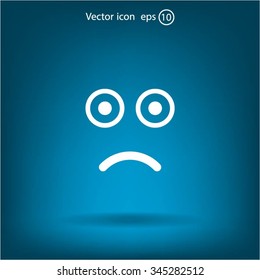 Face sign icon, vector illustration. Flat design style