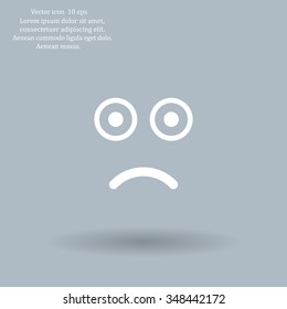 Face sign icon, vector illustration. Flat design style