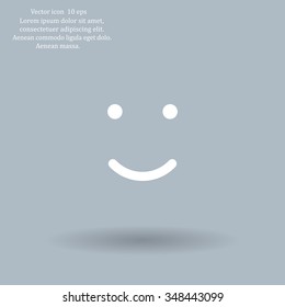 Face sign icon, vector illustration. Flat design style