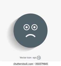 Face sign icon, vector illustration. Flat design style
