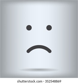 Face sign icon, vector illustration. Flat design style