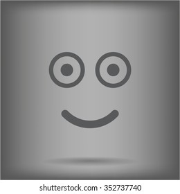 Face sign icon, vector illustration. Flat design style