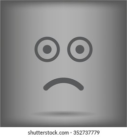 Face sign icon, vector illustration. Flat design style