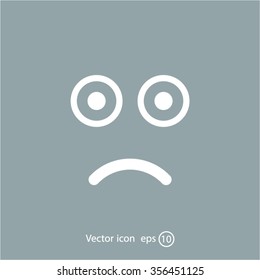 Face sign icon, vector illustration. Flat design style