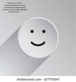 Face sign icon, vector illustration. Flat design style