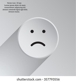 Face sign icon, vector illustration. Flat design style