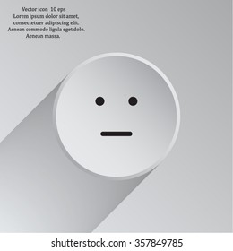 Face sign icon, vector illustration. Flat design style