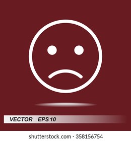 Face sign icon, vector illustration. Flat design style 