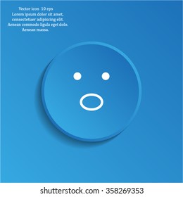 Face sign icon, vector illustration. Flat design style
