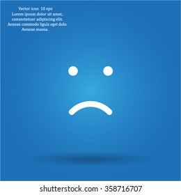 Face sign icon, vector illustration. Flat design style