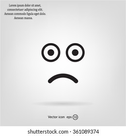 Face sign icon, vector illustration. Flat design style